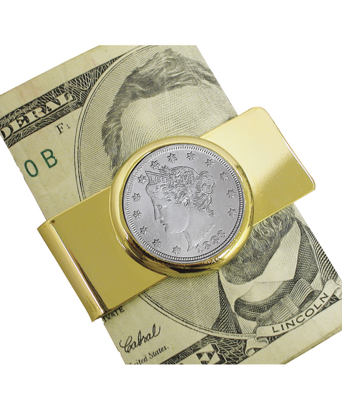 Men's American Coin Treasures 1883 First-Year-Of-Issue Liberty Nickel Coin Money Clip - Gold
