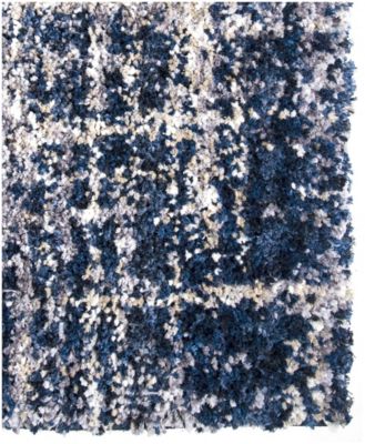 Palmetto Living Cotton Tail Cross Thatch Rug In Navy