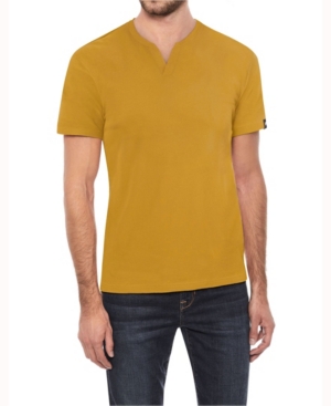 Men's Big and Tall Basic Notch Neck Short Sleeve T-shirt