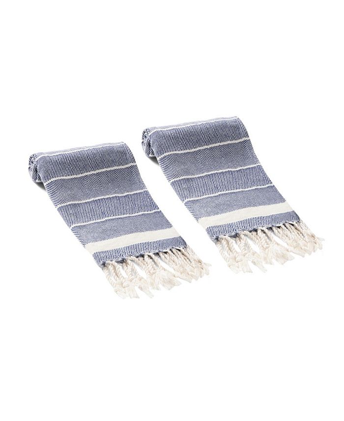 Olive and Linen Lena 2 Piece Hand or Kitchen Towel Set Macy's