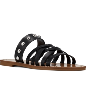 image of Nine West Colby Strapped Studded Sandals Women-s Shoes