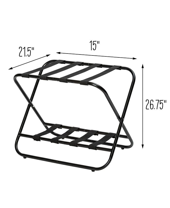 Honey Can Do Collapsible Black XFrame Luggage Rack Macy's
