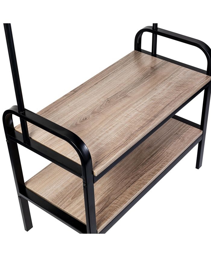 Honey Can Do Entryway Organizer with Hooks and Shoe Storage Macy's