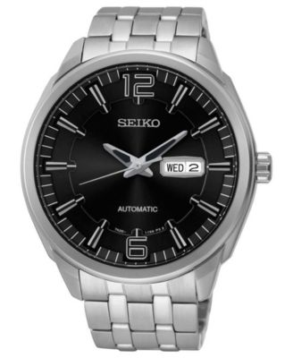 seiko men's stainless steel bracelet watch