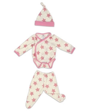 Baby Boys and Girls Viscose from Bamboo 3 Piece Star Newborn Set