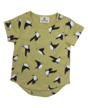image of Earth Baby Outfitters Toddler Girls Organic Cotton Puffins T-Shirts
