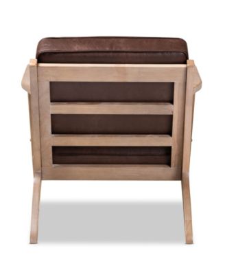 Sigrid Mid-Century Modern Armchair and Ottoman Set