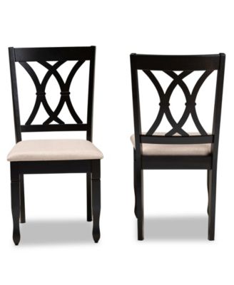 Reneau Transitional 2 Piece Dining Chair Set with Seat