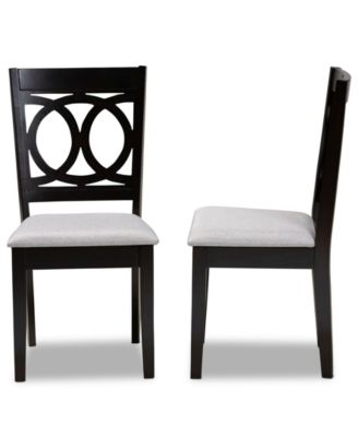 Lenoir Transitional 2 Piece Dining Chair Set with Seat