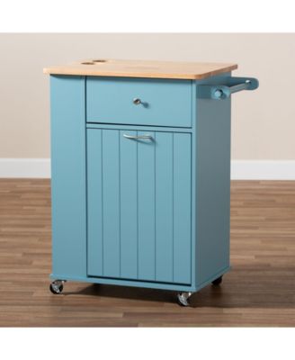 Liona Modern and Contemporary Kitchen Storage Cart