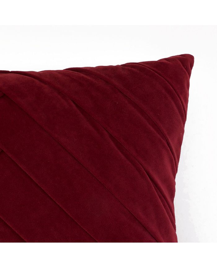 James pleated velvet pillow store