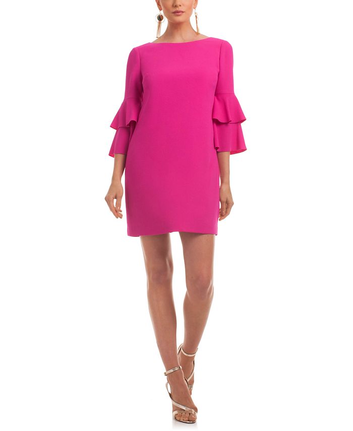 Trina Turk Leona Ruffle-Sleeve Dress - Macy's