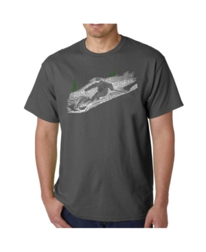 La Pop Art Men's Word Art - Ski T-Shirt