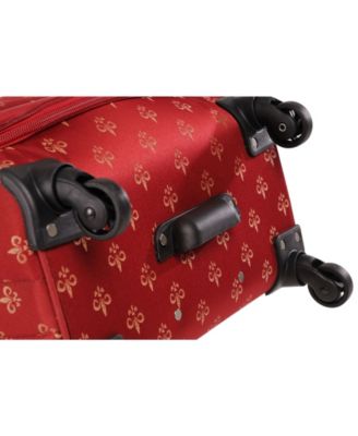 Fleur De Lis 5 Piece Spinner Luggage Set