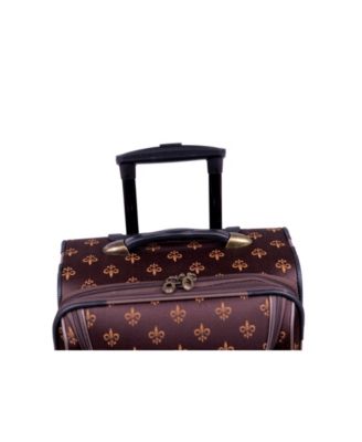 Fleur De Lis 4 Piece Luggage Set