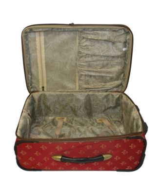 Fleur De Lis 4 Piece Luggage Set