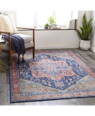 Iris IRS-2312 Navy 2'3" x 3'9" Area Rug