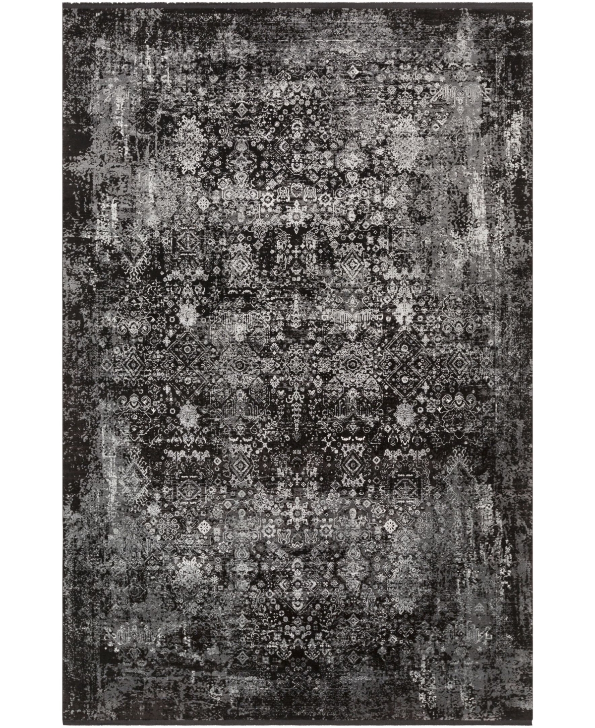 Surya Solar Sor-2310 Black 5' x 7'6in Area Rug - Black