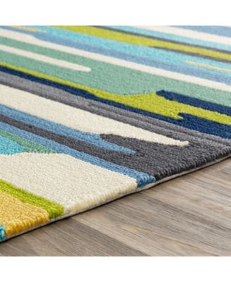 Rain RAI-1270 Jade 3' x 5' Outdoor Area Rug