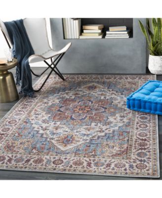 Iris IRS-2301 Navy 3'6" x 5'6" Area Rug