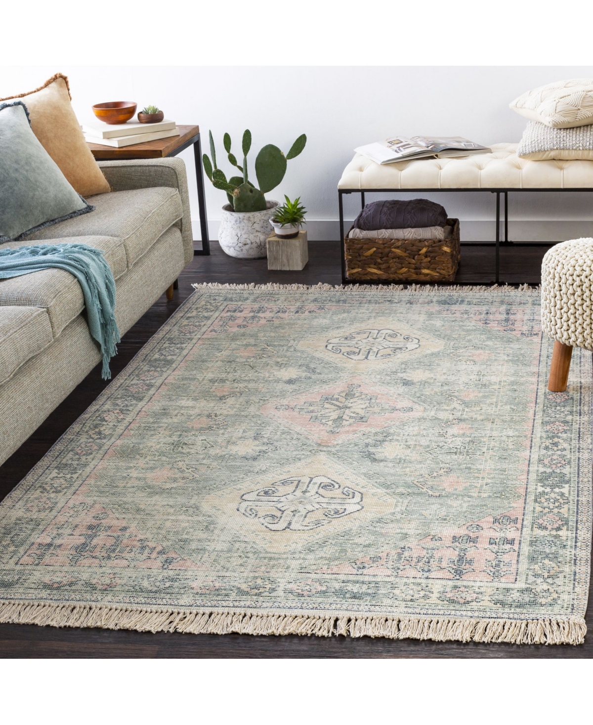 Livabliss Zainab Zai-2316 Sage 2'3" x 4' Area Rug