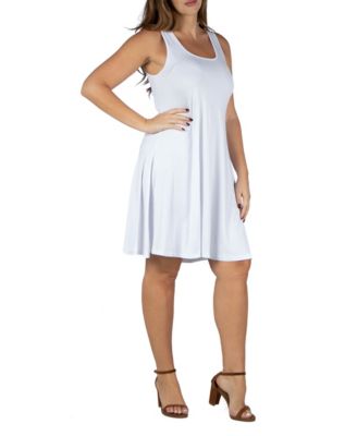 Plus Size Fit and Flare Knee Length Tank Dress