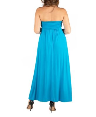 Plus Size Strapless Maxi Dress