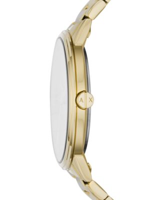 Men's Gold-Tone Stainless Steel Bracelet Watch 42mm Gift Set