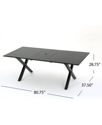Exuma Outdoor Expandable Cast Rectangular Dining Table