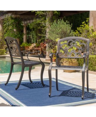 Austin Outdoor Cast Dining Chairs, Set of 2