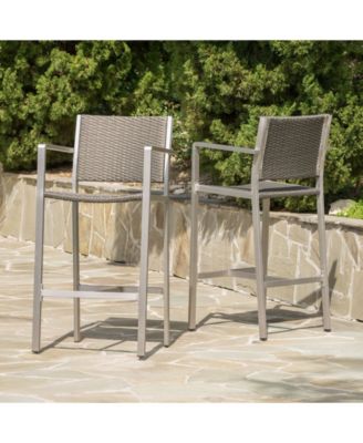 Cape Coral Outdoor Barstools, Set of 2