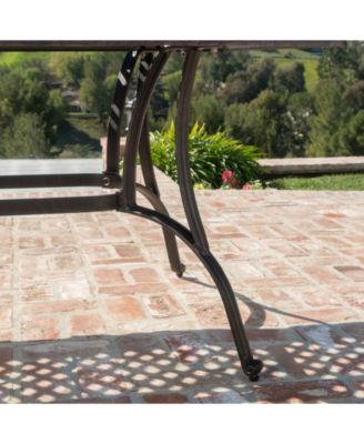 Alfresco Outdoor Cast Rectangular Dining Table