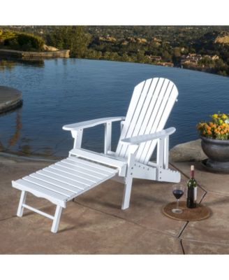 Hayle Reclining Adirondack Chair with Footrest