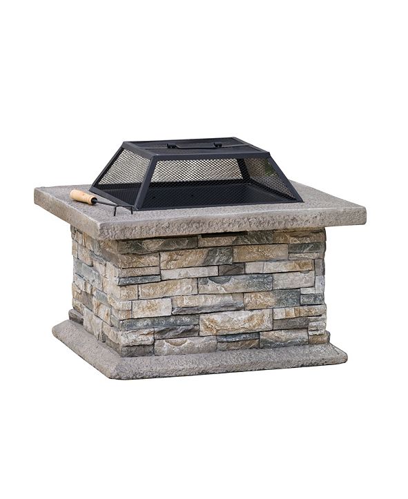 Noble House Alexandra Outdoor Fire Pit & Reviews Furniture Macy's