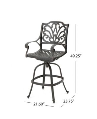 Alfresco Outdoor Cast Barstools, Set of 2