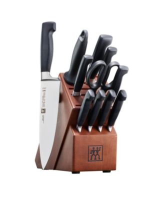 J.A. Henckels Four Star 12-Pc. Knife Block Set