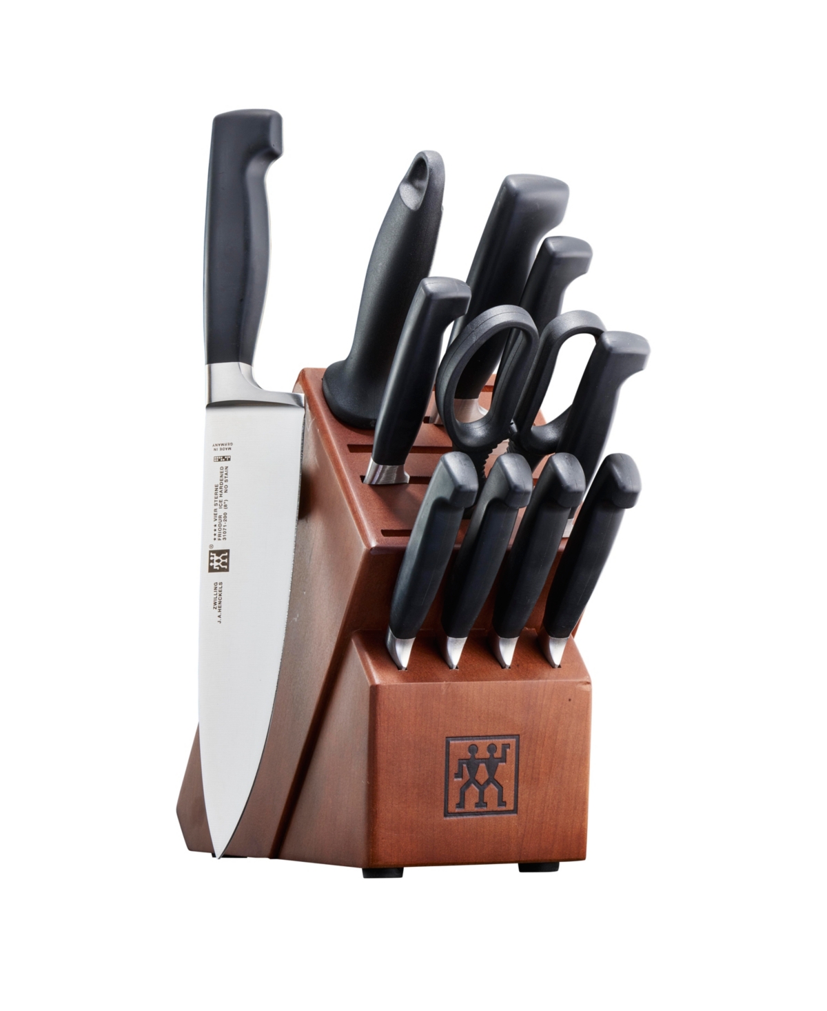 Zwilling J.a. Henckels Four Star 12-pc. Knife Block Set In N,a