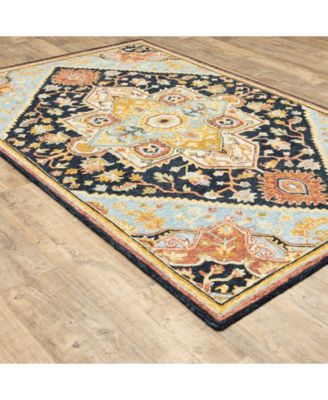 Alfresco 28408 Navy Rug