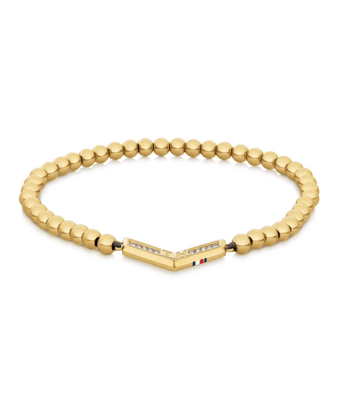 TOMMY HILFIGER WOMEN'S GOLD-TONE BEAD BRACELET