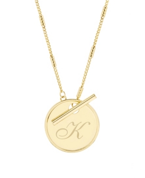image of brook & york Grace Initial Toggle Necklace