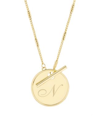brook york Grace Initial Toggle Necklace - Gold N 86$