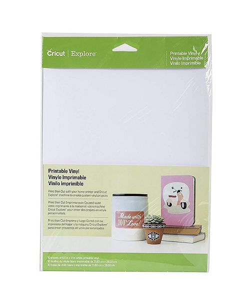 Cricut 11 X 8 5 Inkjet Print Adhesive Vinyl 10 Sheets Reviews Home Macy S