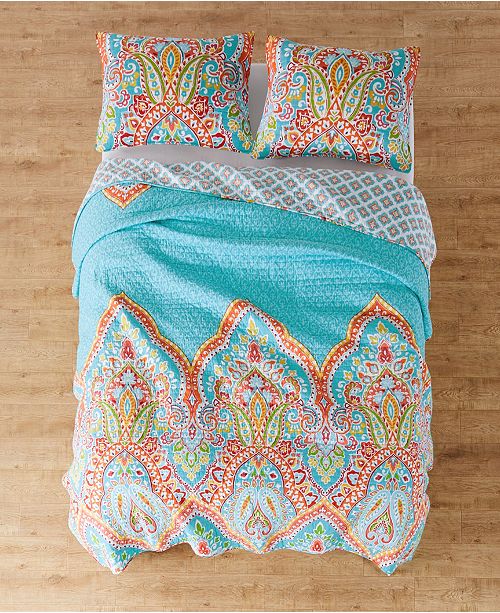 Levtex Majestic Damask Reversible Twin Quilt Set & Reviews Quilts