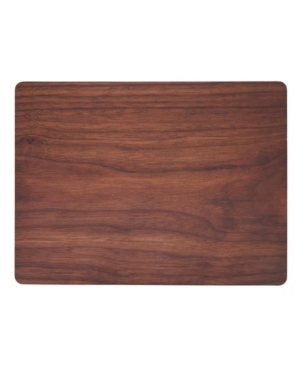 Saro Lifestyle Wood Print Placemat Set Of 4 In Brown