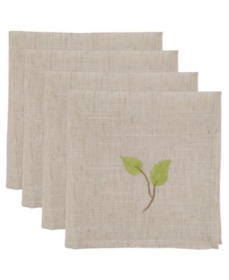 Embroidered Vine Napkin Set of 4