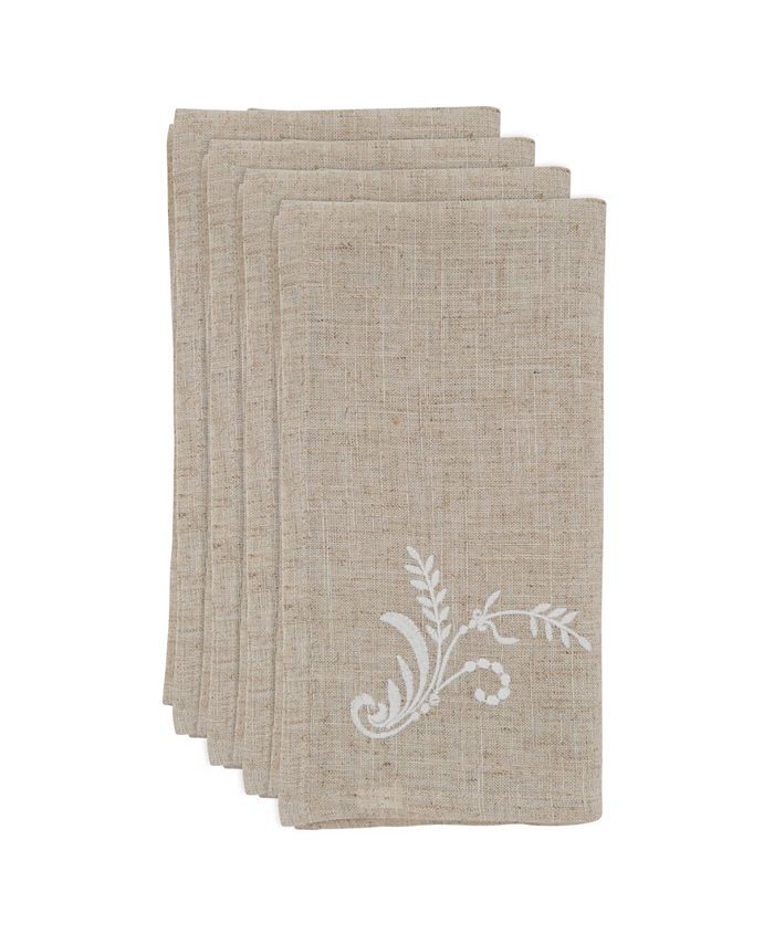 Saro Lifestyle Embroidered Placemat Set of 4 Macy's