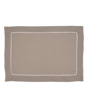 Saro Lifestyle Placemat with Hemstitched Border Set of 12