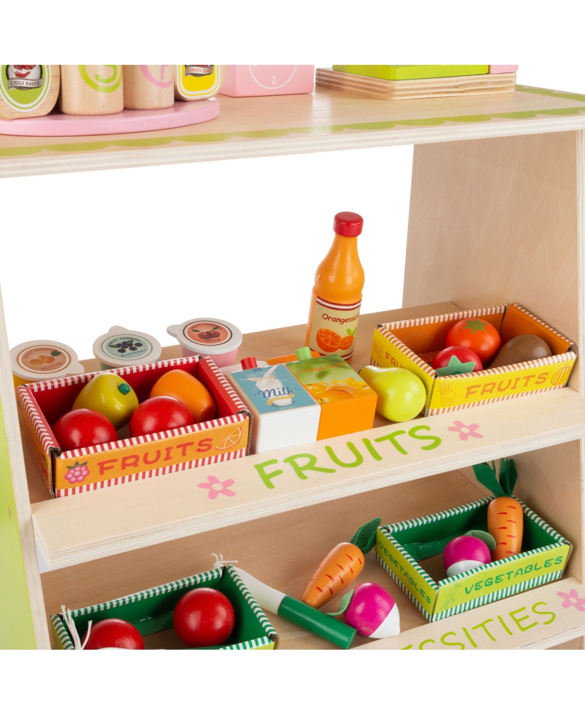 Shop Trademark Global Hey Play Kids Fresh Market Selling Stand In Multi
