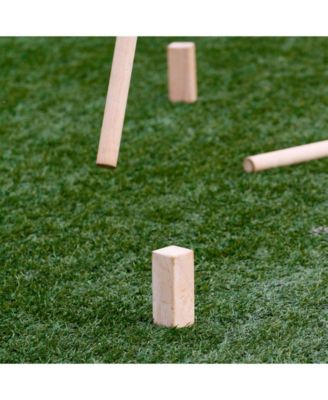 Trademark Global Hey Play Kubb Viking Chess Game - Wood Outdoor Lawn Game Set, Combines Bowling And Horseshoes, Strategic Party Fun For Adults, Families Or Kids