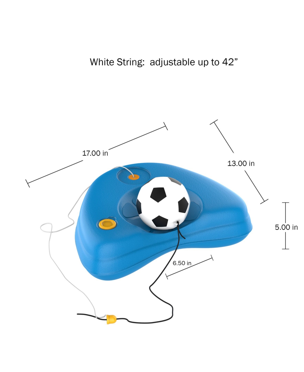 Shop Trademark Global Hey Play Soccer Rebounder In Blue